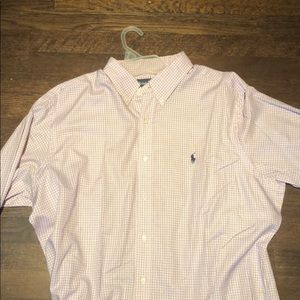 Polo button down plaid